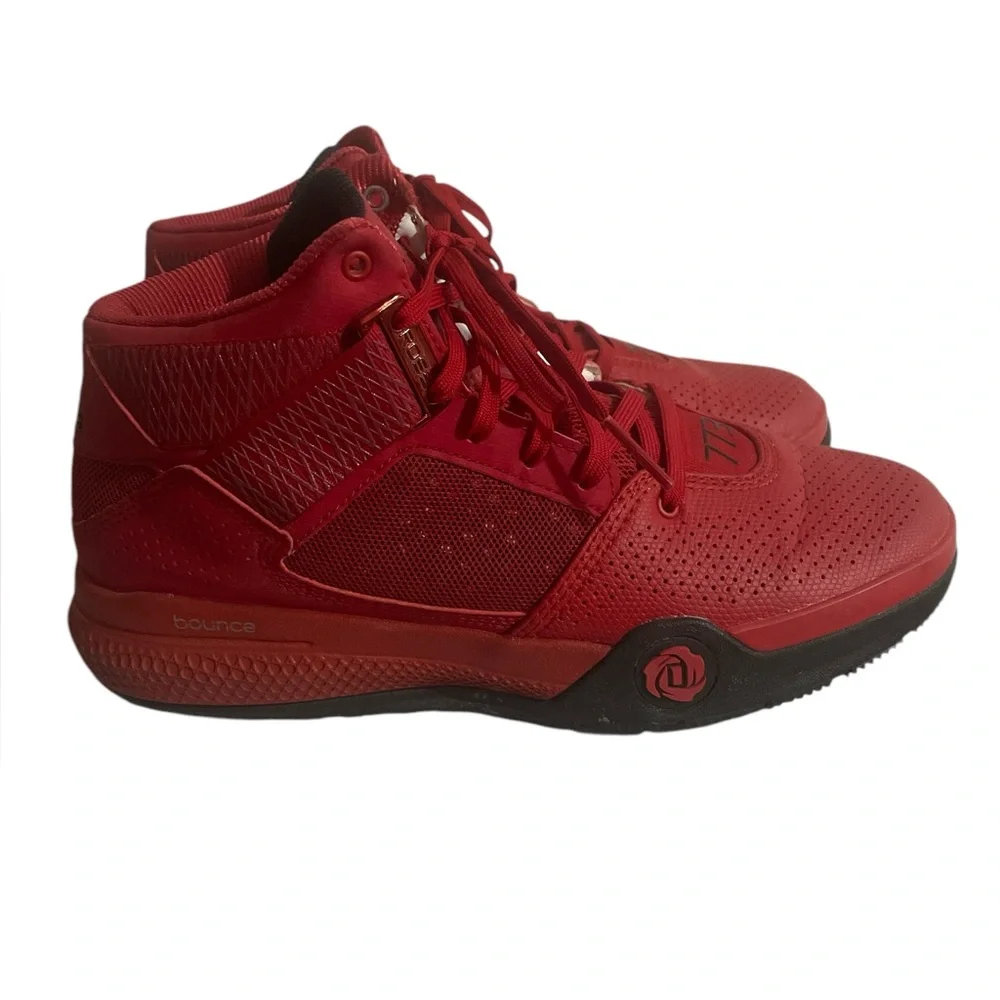 Adidas Red Sneakers with Black Details Women 8